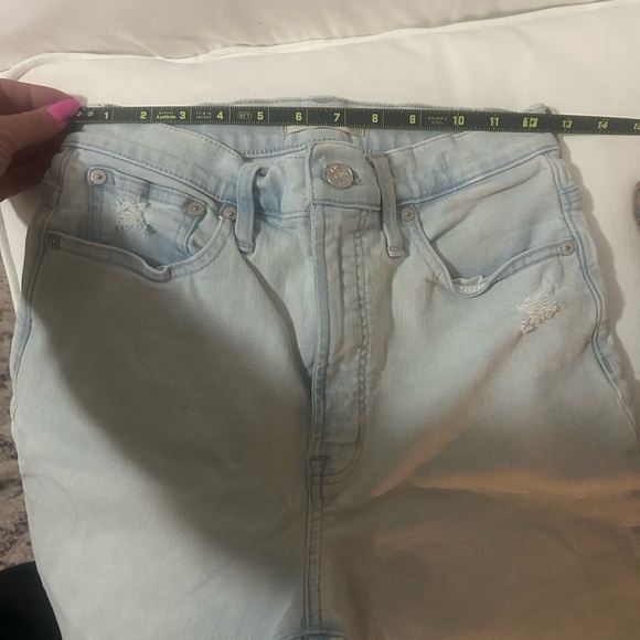Madewell Size 26 The Perfect Vintage Wide-Leg Crop Jean with Raw Hem | Size 26 - Picture 10 of 12